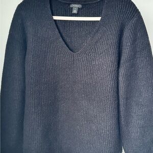 Black Halogen V-Neck soft sweater